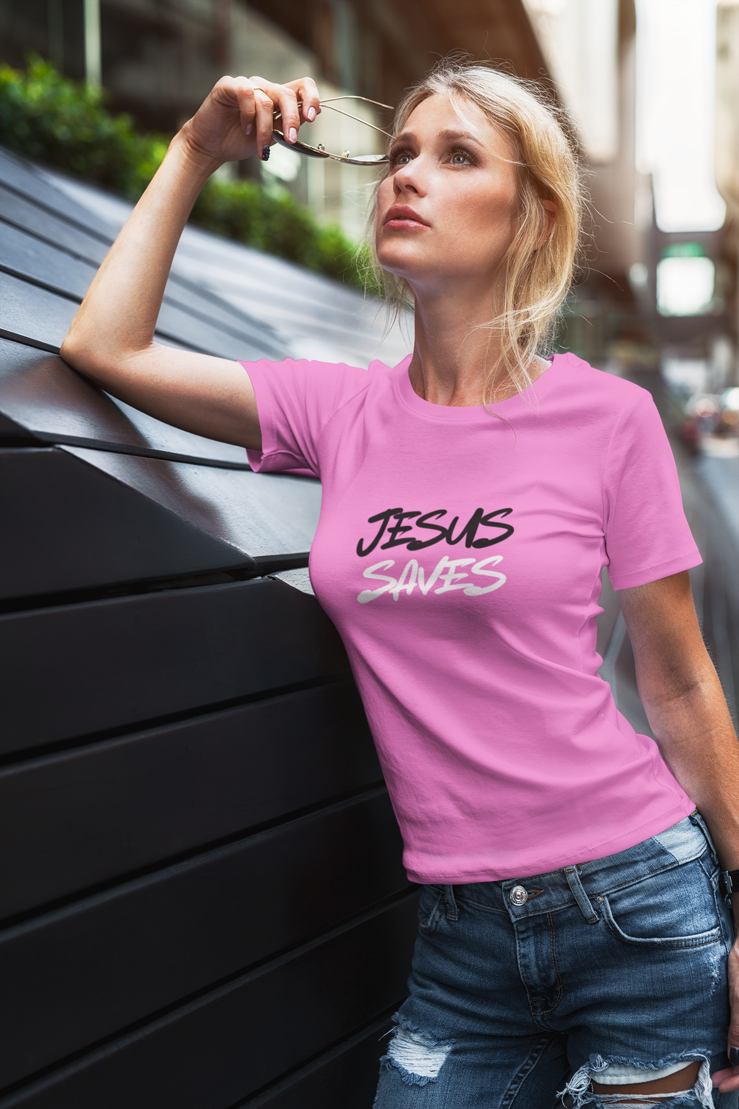 Women's JESUS SAVES Tee - UK only