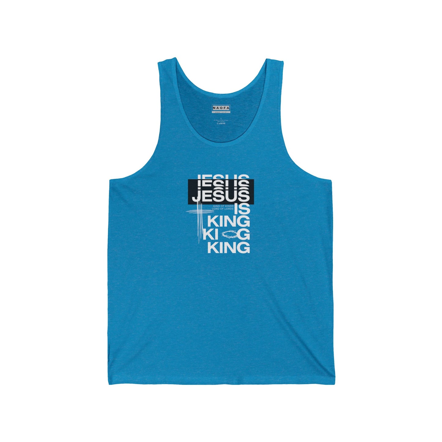 Jesus is King, Christian Jersey Tank