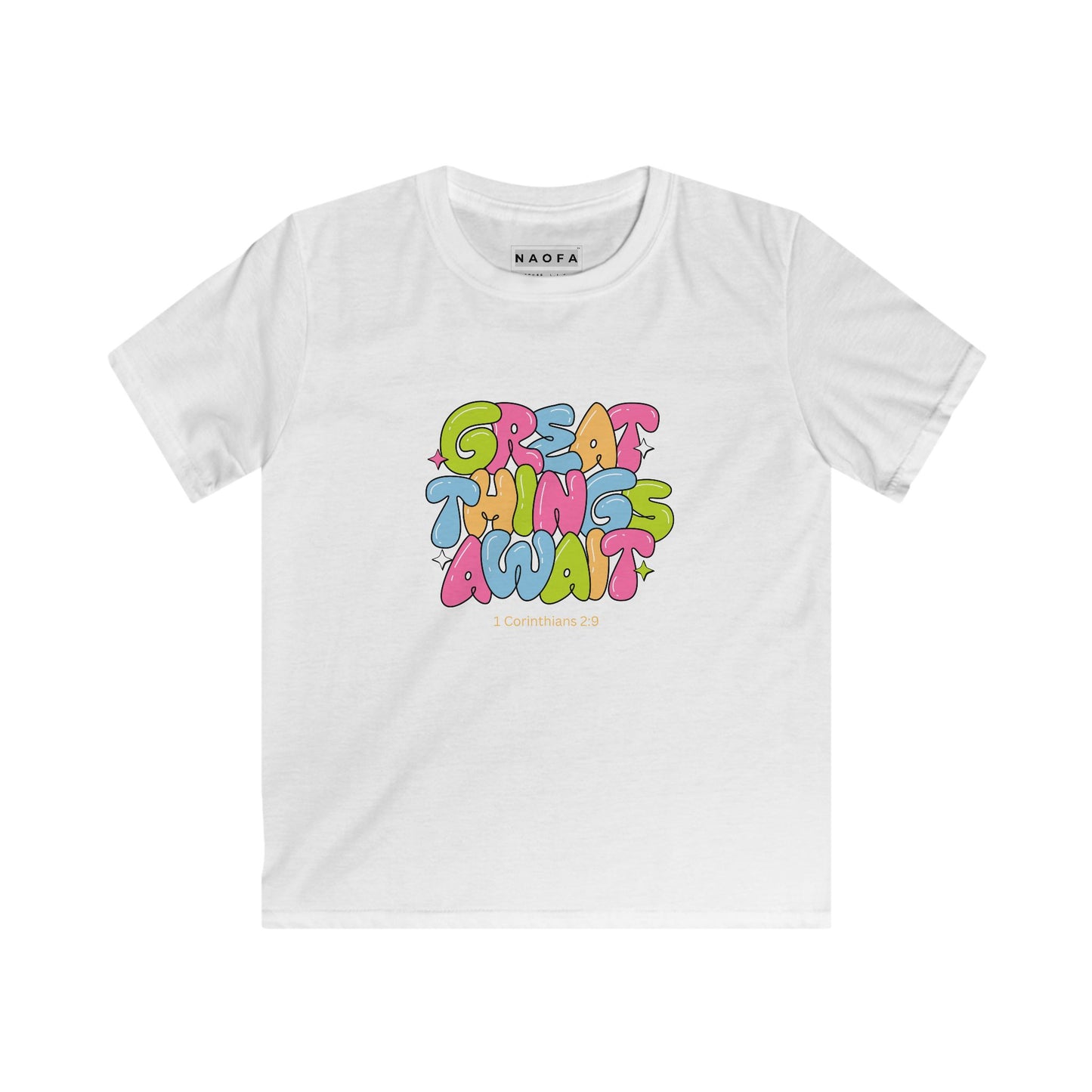 T-shirt pour enfants « De grandes choses vous attendent »