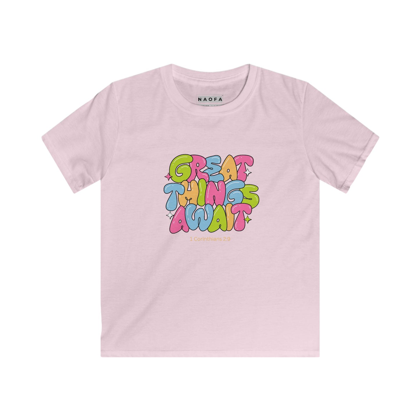 T-shirt pour enfants « De grandes choses vous attendent »