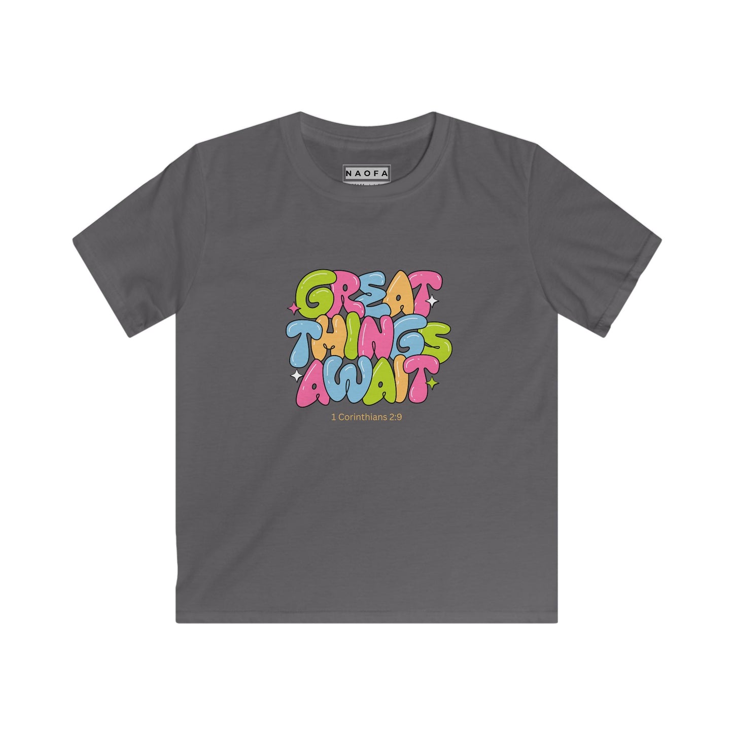 T-shirt pour enfants « De grandes choses vous attendent »