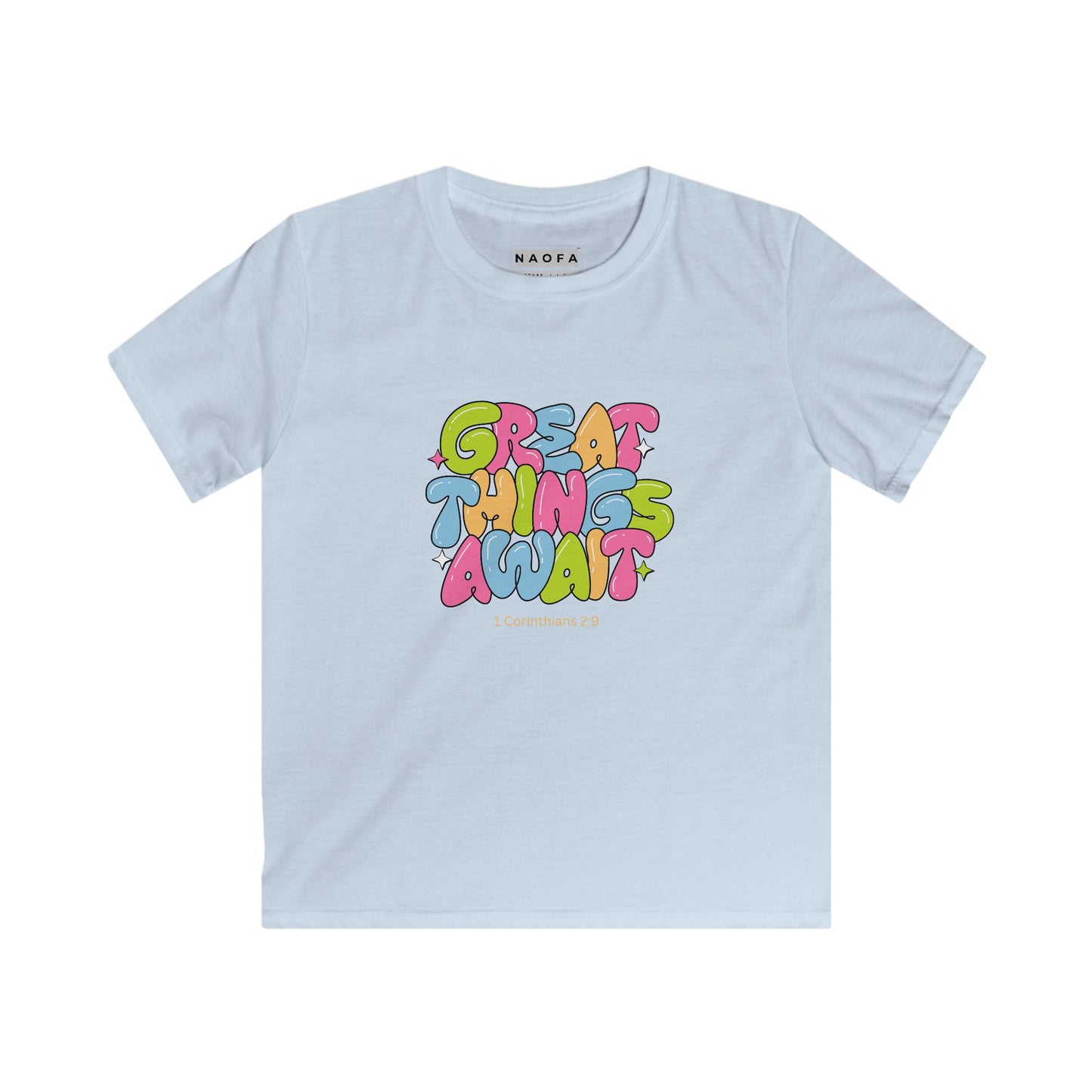 T-shirt pour enfants « De grandes choses vous attendent »