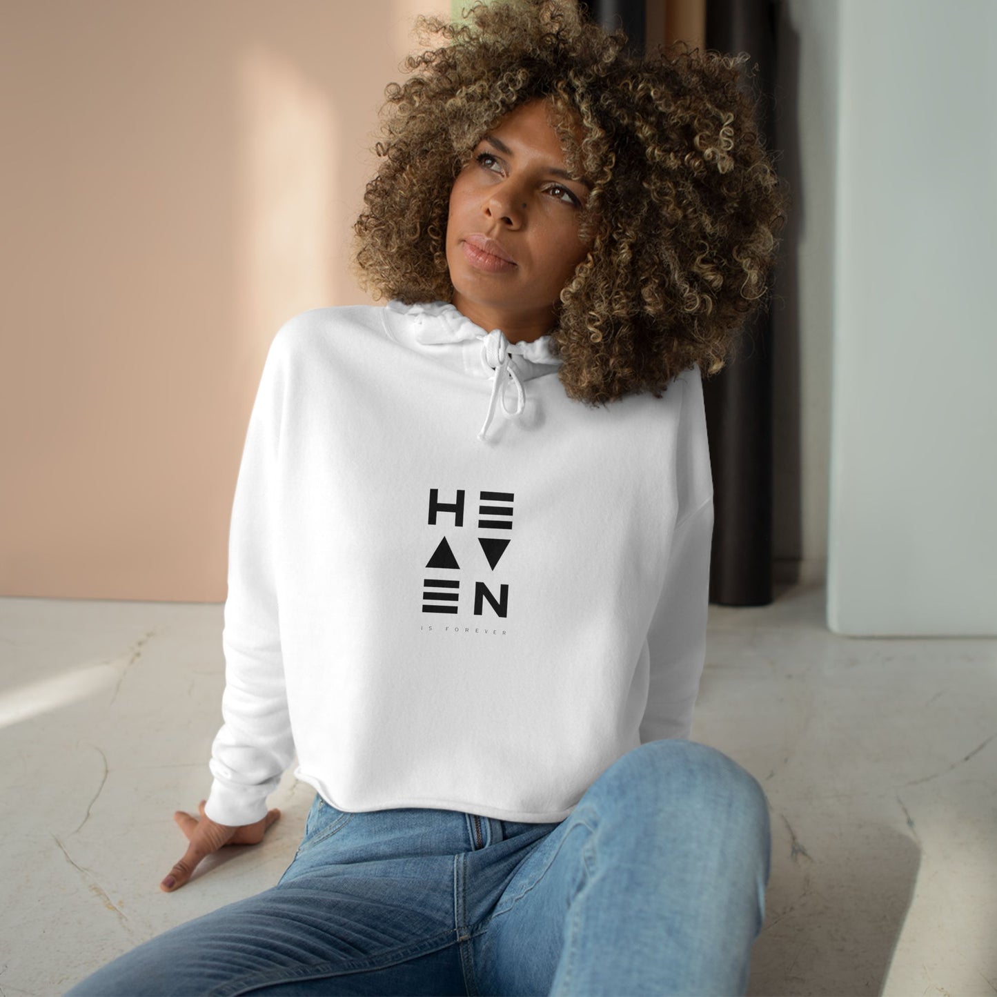 Heaven Crop Hoodie - Comfortable and Stylish Women's Apparel for a Dreamy Look