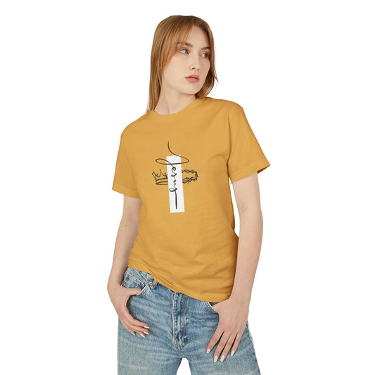 T-shirt délavé – T-shirt unisexe avec couronnes de Jésus