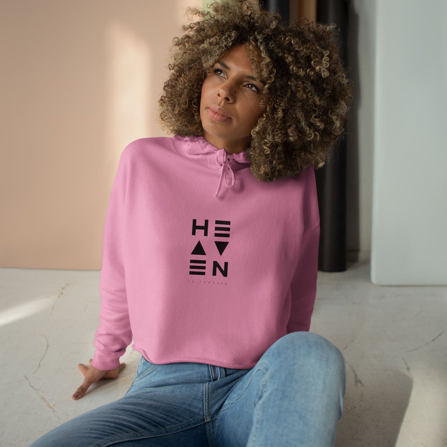 Heaven Crop Hoodie - Comfortable and Stylish Women's Apparel for a Dreamy Look