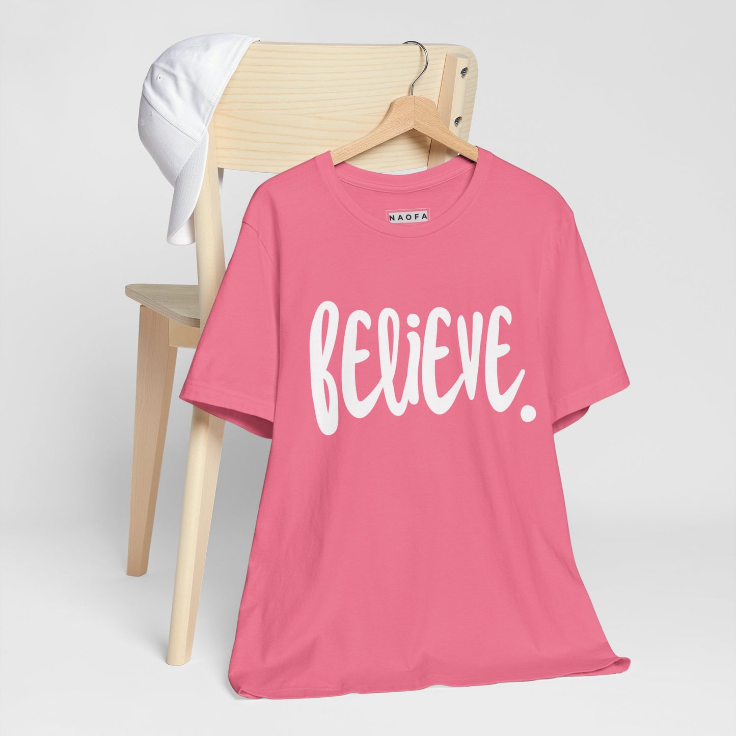 Believe, T-shirt unisexe - T-shirt à manches courtes inspirant