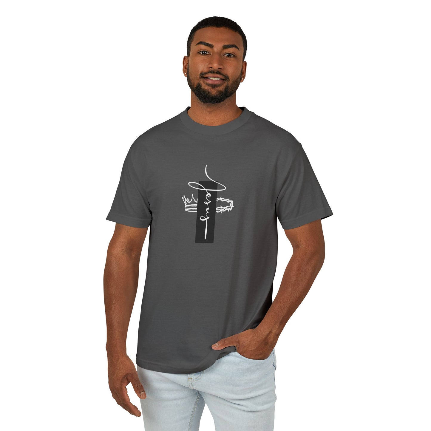 T-shirt à couronnes de Jésus décolorées