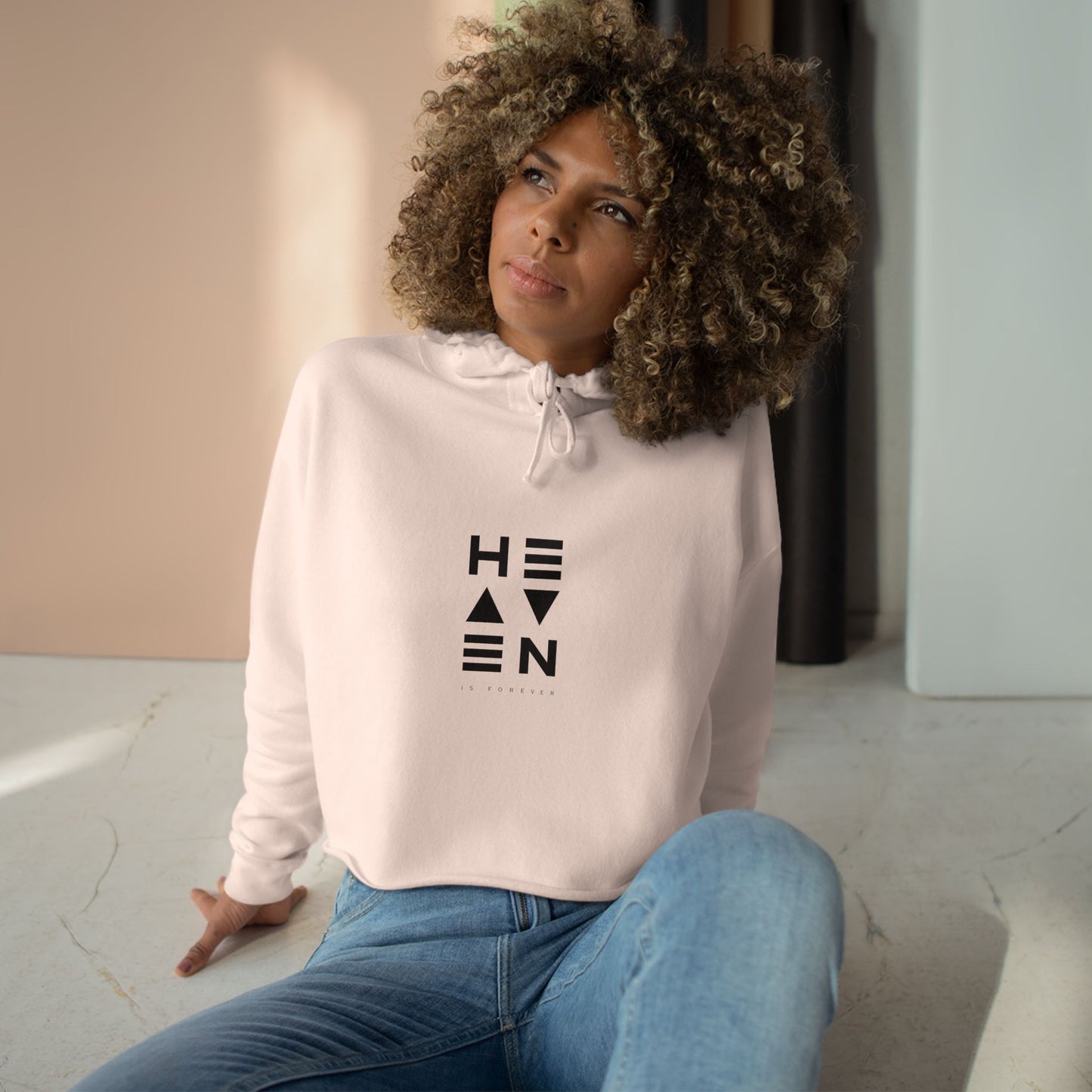 Heaven Crop Hoodie - Comfortable and Stylish Women's Apparel for a Dreamy Look