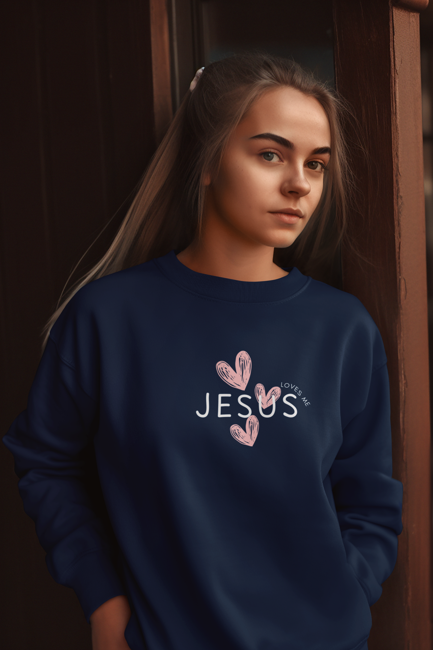 Sweat-shirt - Jésus m'aime Christian Apparel