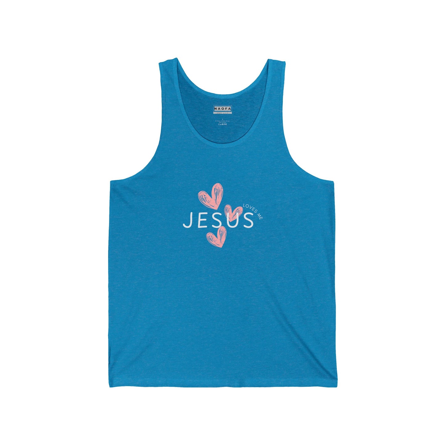 Christian Jersey Tank - Jesus loves me