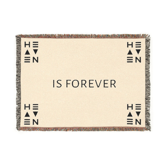 Heaven is Forever Woven Blanket