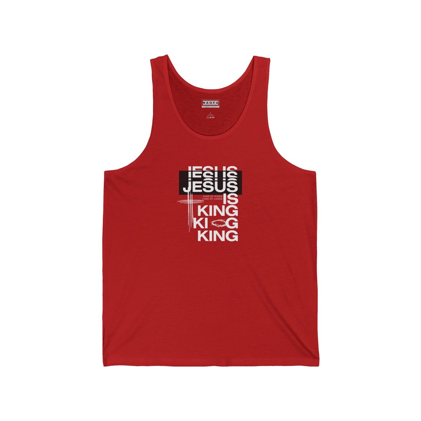 Jesus is King, Christian Jersey Tank