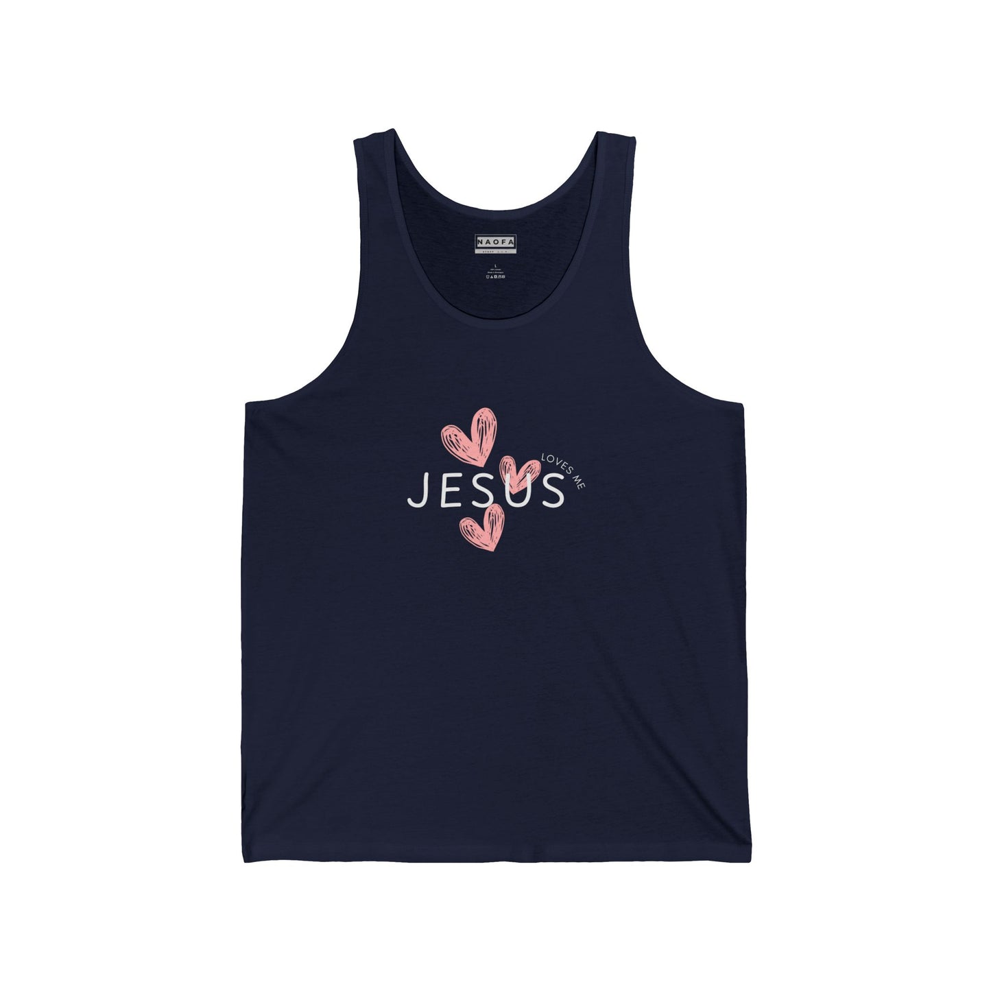 Christian Jersey Tank - Jesus loves me