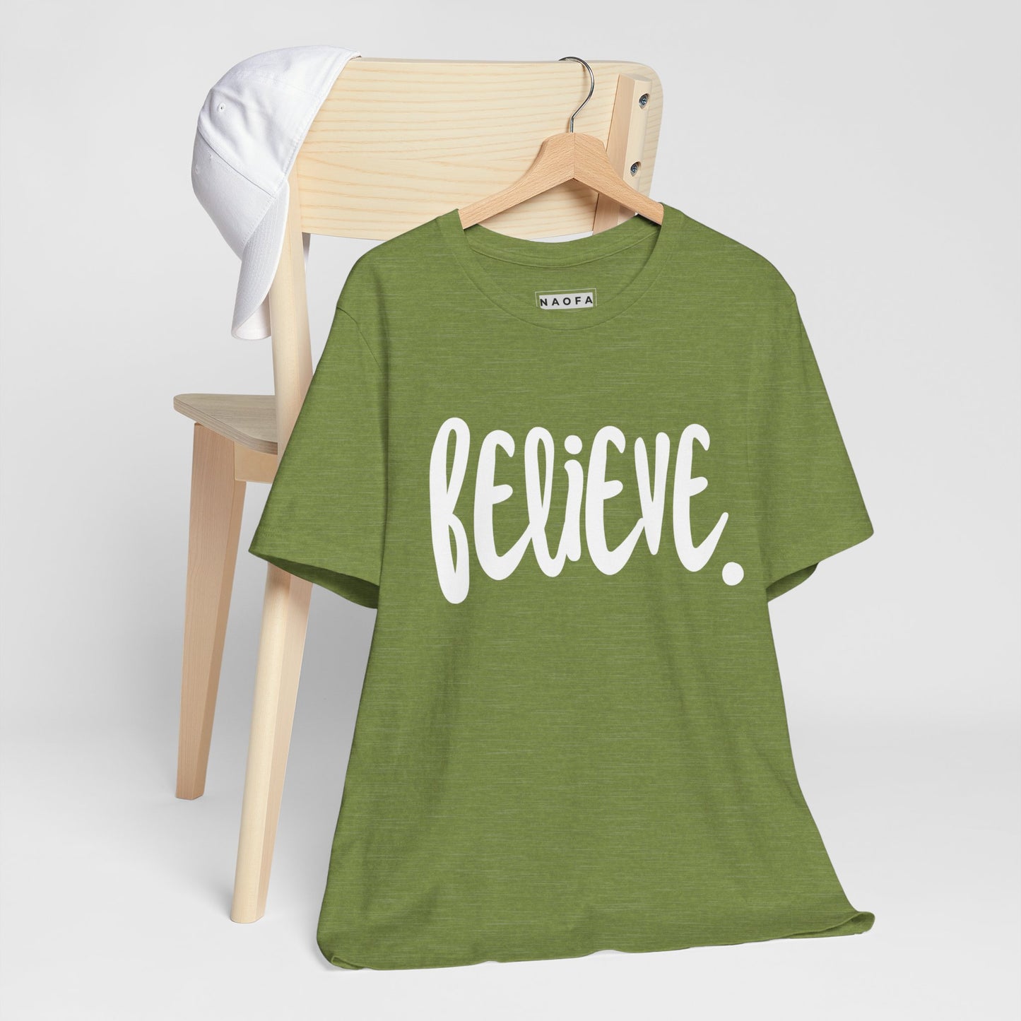 Believe, T-shirt unisexe - T-shirt à manches courtes inspirant