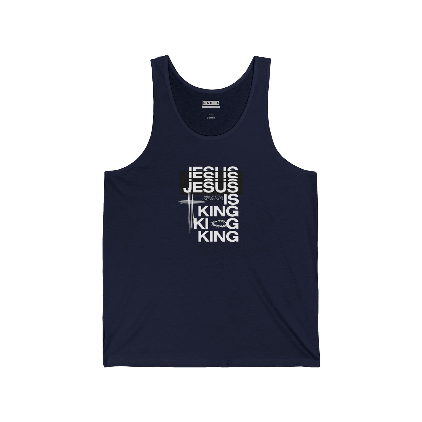 Jesus is King, Christian Jersey Tank