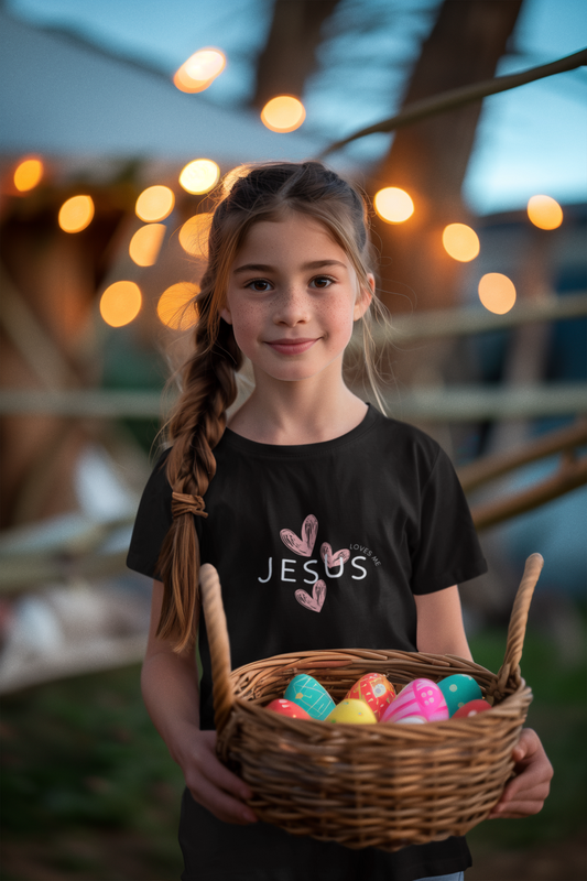 T-shirt pour enfants Jésus m'aime