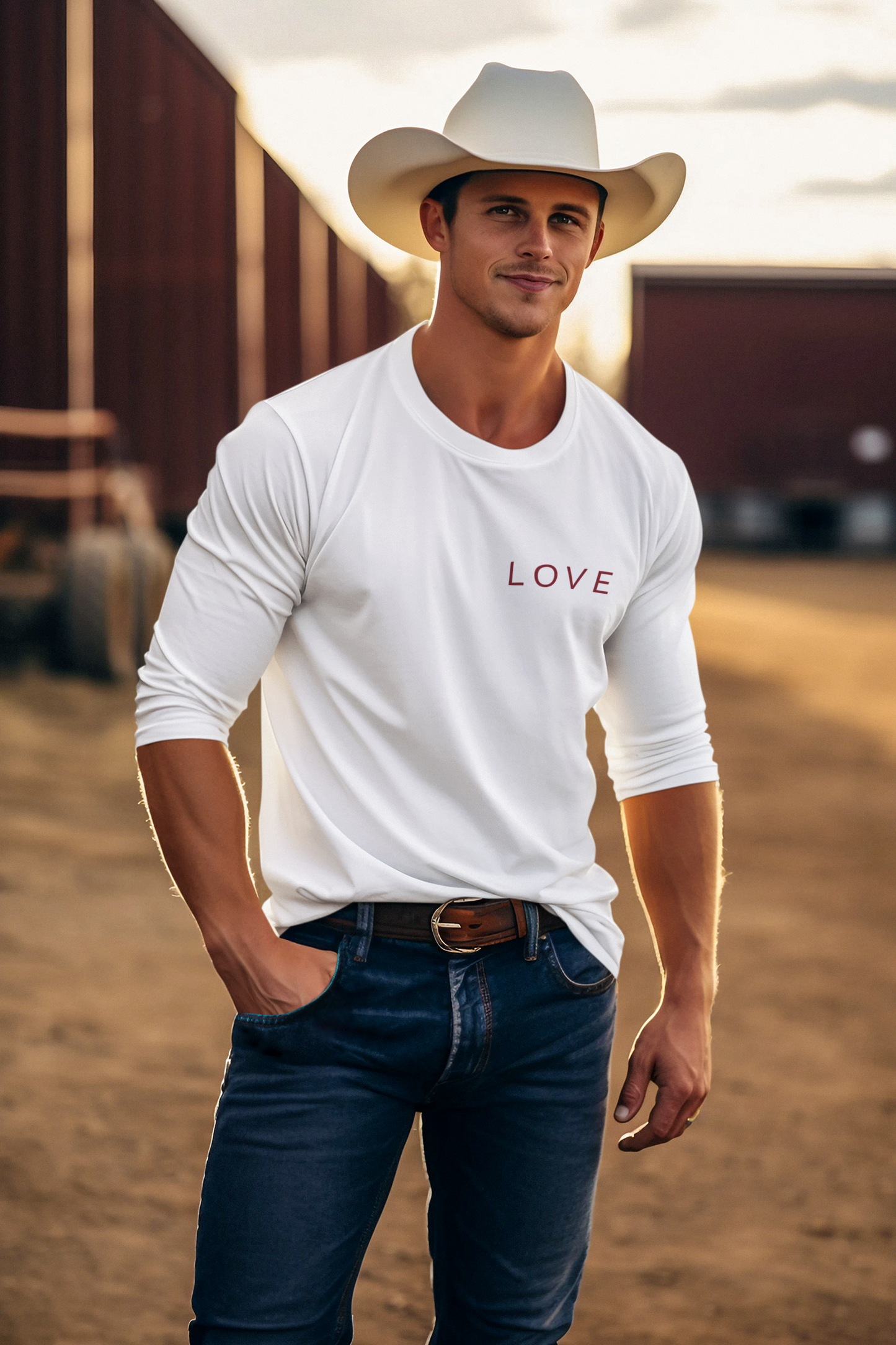 Love Long Sleeve Tee - Left Breast