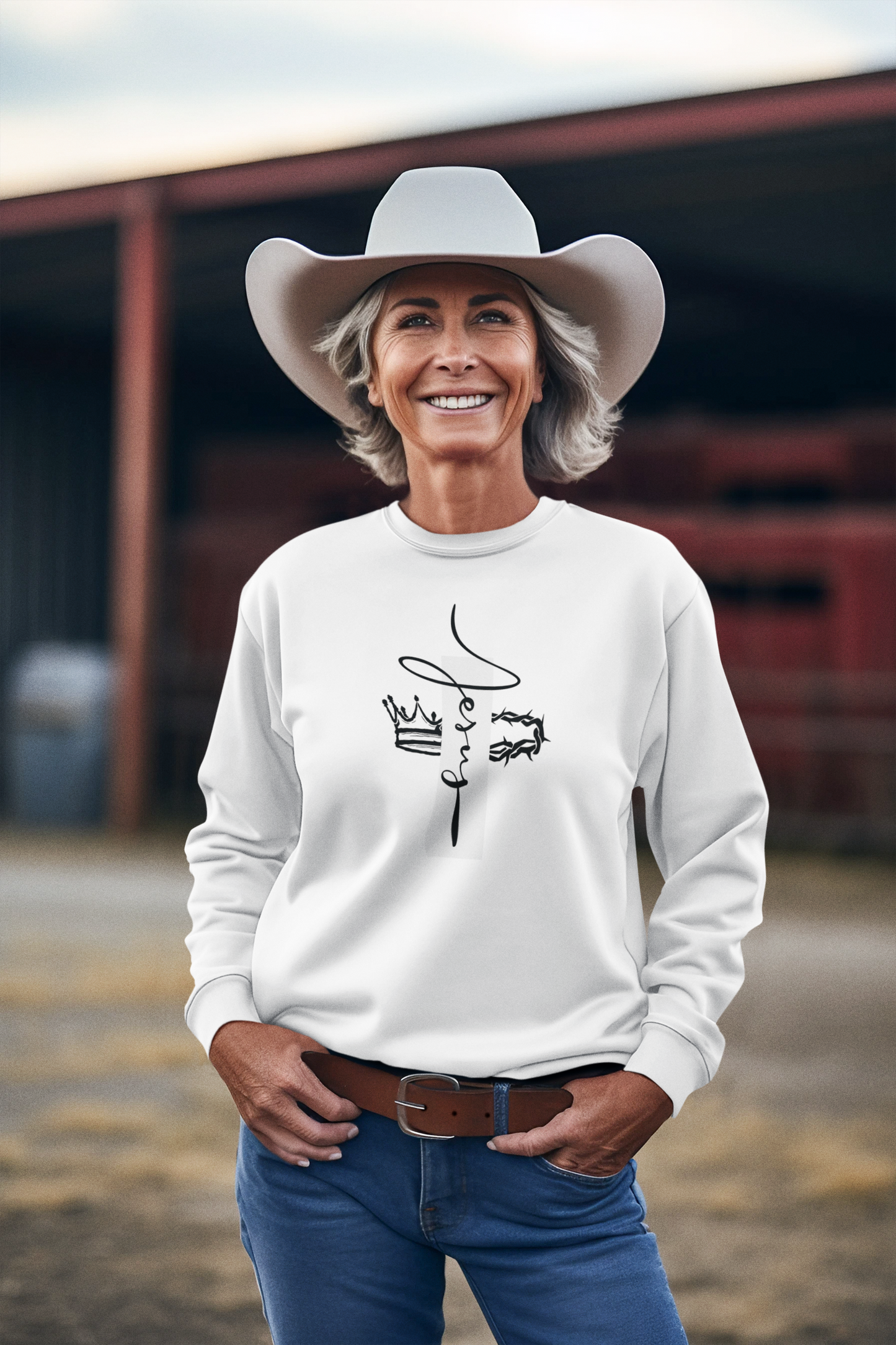 Sweat-shirt avec les couronnes de Jésus